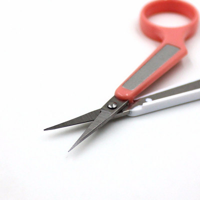 Ψαλίδι φρυδιών 3 χρωμάτων ίσιο/κυρτή/στρογγυλή κεφαλή για μανικιούρ βλεφαρίδες μύτης κουρευτικό νυχιών Εργαλείο ντεμακιγιάζ νεκρού δέρματος