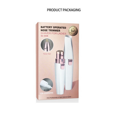 2 ΣΕ 1 Κραγιόν Γυναικεία Αποτρίχωση Φρυδιών Electric Trimmer USB Επαναφορτιζόμενη ξυριστική μηχανή αποτρίχωσης LED Επαγγελματικά εργαλεία μακιγιάζ ξυραφιού