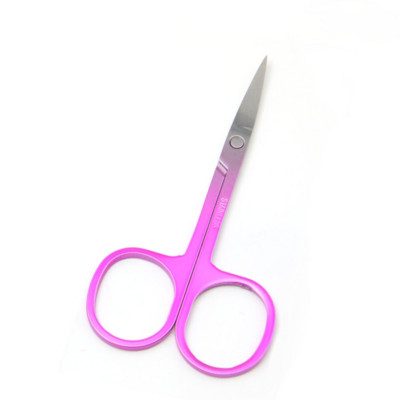 Foarfece pentru sprâncene Cuticule Sprâncene Unghii mici Foarfece profesionale din oțel inoxidabil Foarfece medicale colorate Instrument de machiaj