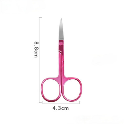 Foarfece pentru sprâncene Cuticule Sprâncene Unghii mici Foarfece profesionale din oțel inoxidabil Foarfece medicale colorate Instrument de machiaj