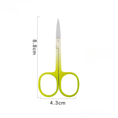 Foarfece pentru sprâncene Cuticule Sprâncene Unghii mici Foarfece profesionale din oțel inoxidabil Foarfece medicale colorate Instrument de machiaj