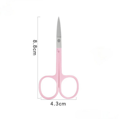 Foarfece pentru sprâncene Cuticule Sprâncene Unghii mici Foarfece profesionale din oțel inoxidabil Foarfece medicale colorate Instrument de machiaj
