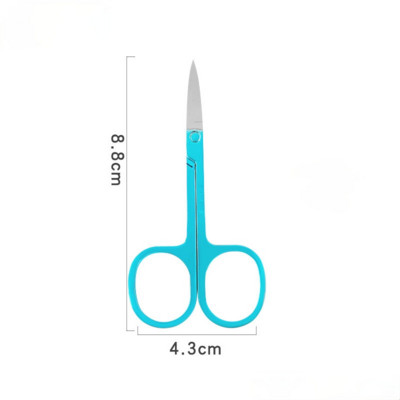 Foarfece pentru sprâncene Cuticule Sprâncene Unghii mici Foarfece profesionale din oțel inoxidabil Foarfece medicale colorate Instrument de machiaj