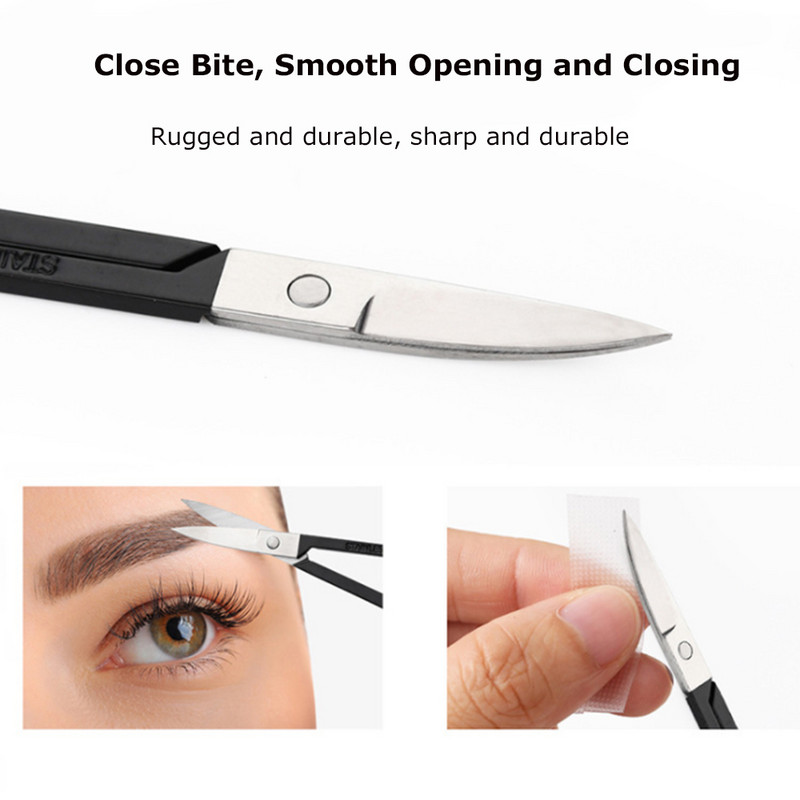 Foarfece pentru sprâncene Cuticule Sprâncene Unghii mici Foarfece profesionale din oțel inoxidabil Foarfece medicale colorate Instrument de machiaj