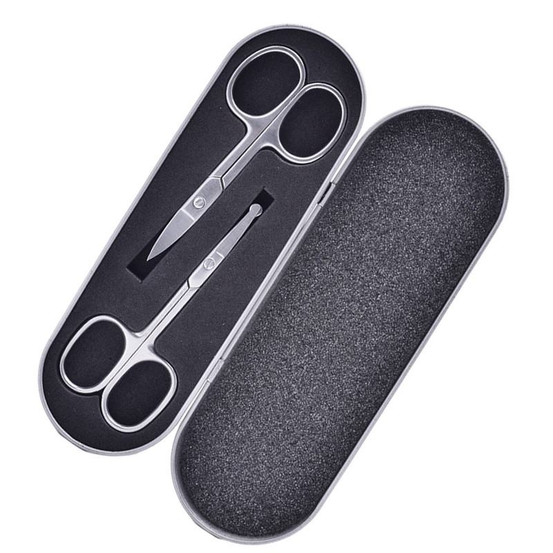 Foarfece Foarfecă Îngrijirea nasului Păr Genele faciale Frumusețe Foarfece rotunjite Siguranță mustață Curbat Tunderea bărbii