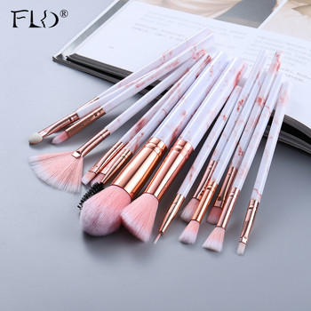 FLD5/15Pcs Σετ πινέλα μακιγιάζ Cosmetic Powder Eye Shadow Foundation Blush Blending Beauty Make Up Kabuki Brush Tools Maquiagem