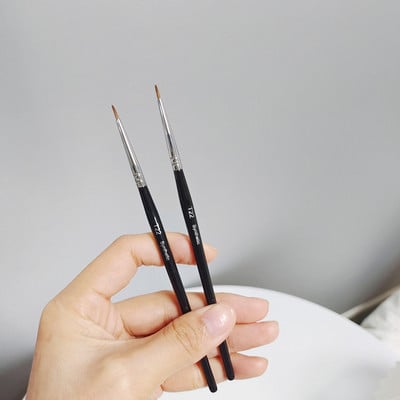 Perie super subțire pentru sprâncene Perie pentru eyeliner, păr sintetic, înclinat, ascuțit, creion fin pentru ochi, perii pentru sprâncene, cosmetice, frumusețe, instrumente de machiaj