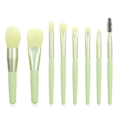 Set de pensule de machiaj moale, portabile, de călătorie, 8 buc. Pudră pentru fond de ten, pentru gene, corector de buze, fard de obraz Set de pensule pentru machiaj
