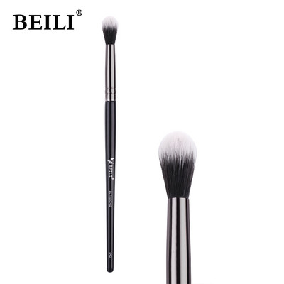 BEILI Pensula de machiaj pentru fond de ten negru Big Definer Pudră Fard de obraz Moale Păr sintetic Perie de machiaj Highlighter Fan Contour Tools