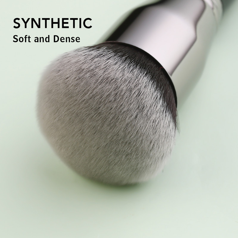 BEILI Pensula de machiaj pentru fond de ten negru Big Definer Pudră Fard de obraz Moale Păr sintetic Perie de machiaj Highlighter Fan Contour Tools