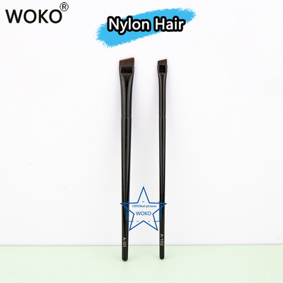 Nouă perie Sickle pentru eyeliner, ultra subțire, cu unghi oblic, cu cap plat, perie pentru sprâncene, cuțit, perie de machiaj, perie lichidă pentru creion de ochi