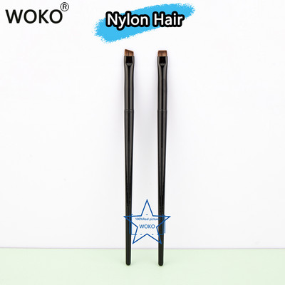 Nouă perie Sickle pentru eyeliner, ultra subțire, cu unghi oblic, cu cap plat, perie pentru sprâncene, cuțit, perie de machiaj, perie lichidă pentru creion de ochi