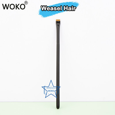 Nouă perie Sickle pentru eyeliner, ultra subțire, cu unghi oblic, cu cap plat, perie pentru sprâncene, cuțit, perie de machiaj, perie lichidă pentru creion de ochi