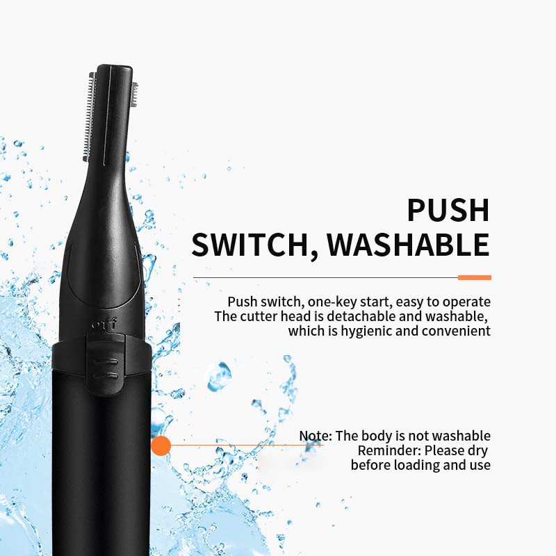 Trimmer electric pentru sprâncene, aparat de ras pentru sprâncene, multifuncțional, lavabil, doamnelor, nu rănește pielea, pentru bărbați, pentru copii