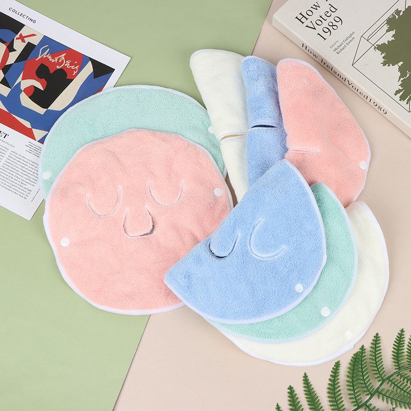 Näorätik Valge niisutav ja niisutav ilusalongi ja külma kuuma kompressmask paksendatud korallifliisist näorätik 26x24cm