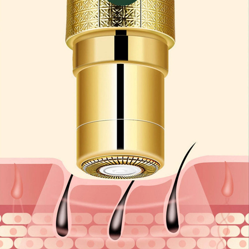 Nou Mini aparat de ras Epilator Epilator pentru îndepărtarea părului feței Mașină de bărbierit cu ruj Trimmer electric pentru sprâncene Aparat de îndepărtare a părului pentru femei