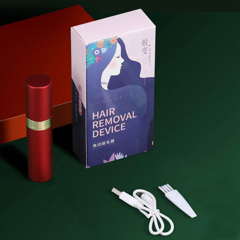 Nou Mini aparat de ras Epilator Epilator pentru îndepărtarea părului feței Mașină de bărbierit cu ruj Trimmer electric pentru sprâncene Aparat de îndepărtare a părului pentru femei