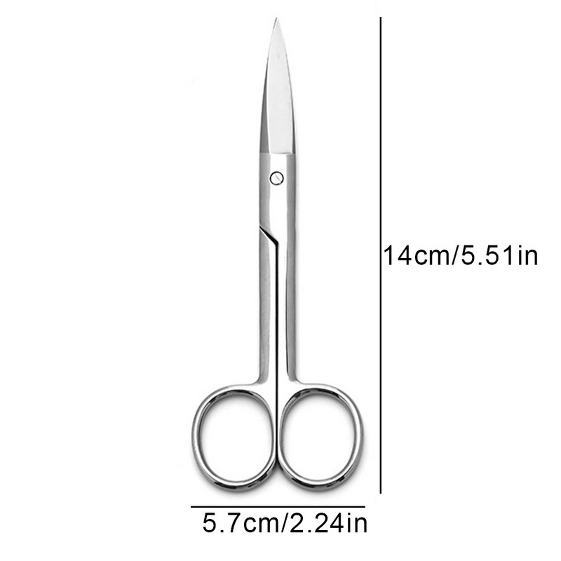 1 buc. foarfece profesionale de 14 cm pentru manichiură din oțel inoxidabil pentru sprâncene, nas, foarfece pentru gene curbate, accesorii de frumusețe pentru tăierea cuticulelor