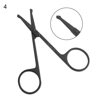 1 buc din oțel inoxidabil pentru sprâncene foarfece gene nas păr mustață îndepărtarea capului cu vârf rotund instrumente de îngrijire personală frumusețe