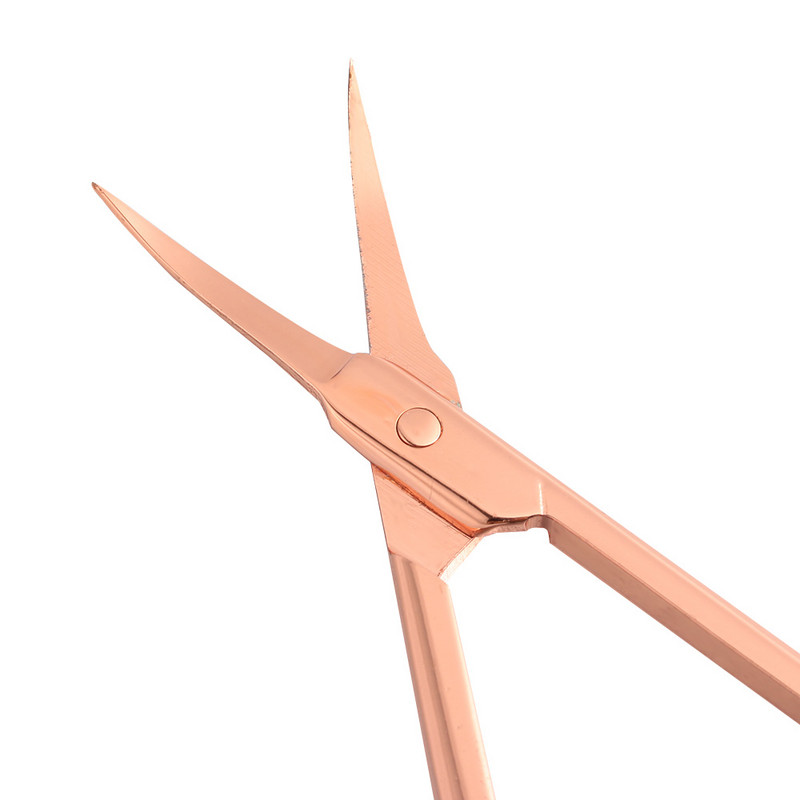 1 buc din oțel inoxidabil pentru sprâncene foarfece gene nas păr mustață îndepărtarea capului cu vârf rotund instrumente de îngrijire personală frumusețe