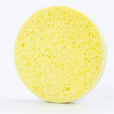10 buc Instrument de demachiere rotund pentru față Burete din pulpă de lemn natural Compresa de celuloză Burete cosmetic puf pentru spălare facială