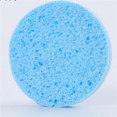10 buc Instrument de demachiere rotund pentru față Burete din pulpă de lemn natural Compresa de celuloză Burete cosmetic puf pentru spălare facială