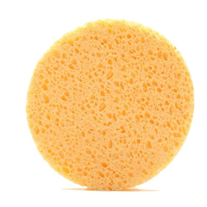 10 buc Instrument de demachiere rotund pentru față Burete din pulpă de lemn natural Compresa de celuloză Burete cosmetic puf pentru spălare facială