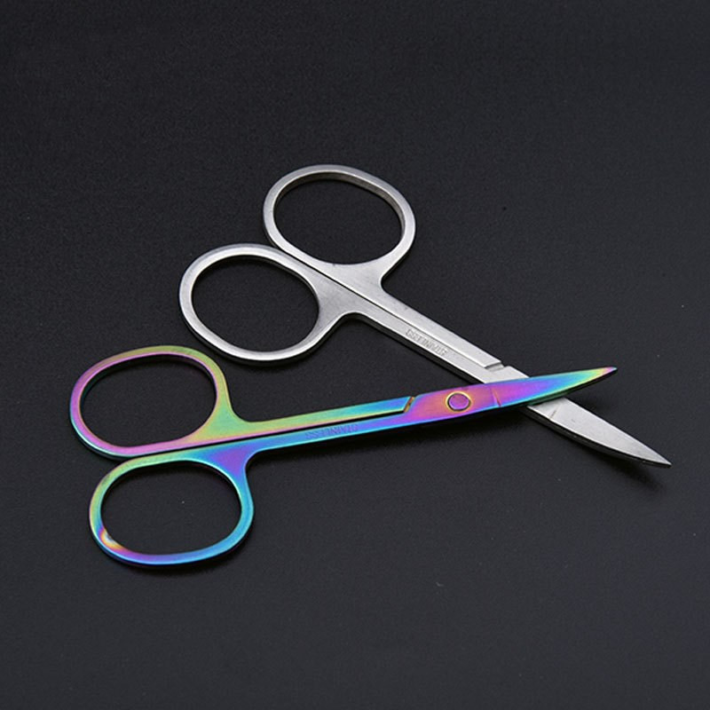 1 buc. Instrumente mici pentru unghii din oțel inoxidabil pentru sprâncene, nas, foarfece pentru păr, tăiere, manichiură, tundere facială, pensetă, machiaj, instrument de frumusețe