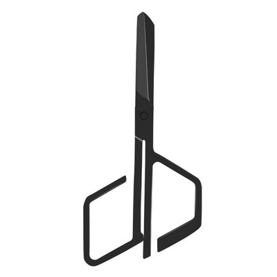 Foarfece pentru păr cu nas negru Creativ neregulat cu mâner cu romb Foarfece pentru frumusețe din oțel inoxidabil pentru sprâncene Unelte de frumusețe