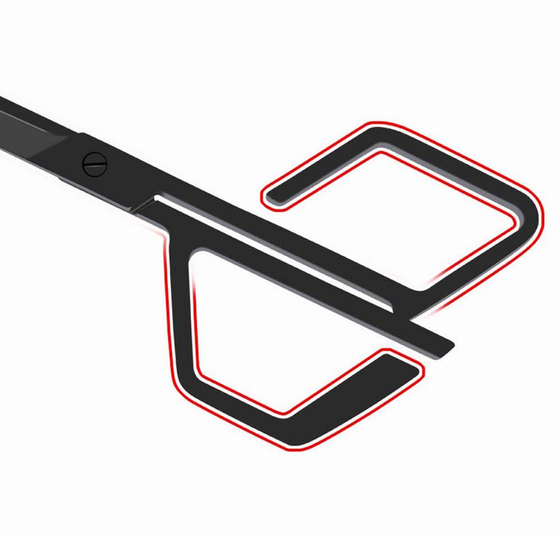 Foarfece pentru păr cu nas negru Creativ neregulat cu mâner cu romb Foarfece pentru frumusețe din oțel inoxidabil pentru sprâncene Unelte de frumusețe