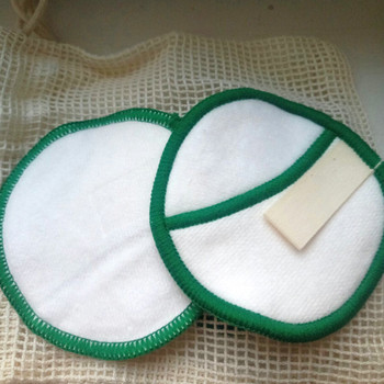 5 τεμάχια/τσάντα Επαναχρησιμοποιήσιμα μακιγιάζ από βαμβακερό μπαμπού Μαξιλάρι αφαίρεσης πλένεται φορητό μαντηλάκι προσώπου Επιθέματα καθαρισμού με τσάντα πλυντηρίου