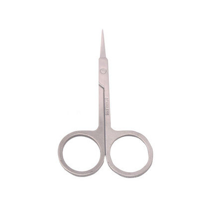 1 buc foarfece pentru sprâncene, unelte pentru unghii din oțel inoxidabil, pentru sprâncene, nas, pentru gene, foarfece multifuncțională pentru păr facial, machiaj frumusețe