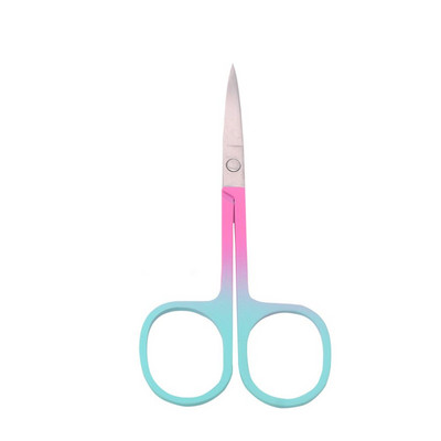 1 buc foarfece pentru sprâncene, unelte pentru unghii din oțel inoxidabil, pentru sprâncene, nas, pentru gene, foarfece multifuncțională pentru păr facial, machiaj frumusețe