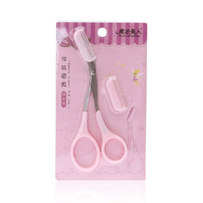 1 buc Foarfece pentru tuns sprâncene Pieptene pentru gene Foarfece pentru păr Clipsuri pentru modelarea sprâncenelor Razor Grooming Trimmer TN