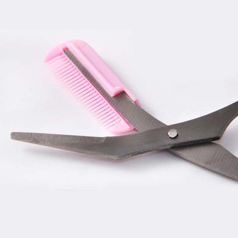 1 buc Foarfece pentru tuns sprâncene Pieptene pentru gene Foarfece pentru păr Clipsuri pentru modelarea sprâncenelor Razor Grooming Trimmer TN