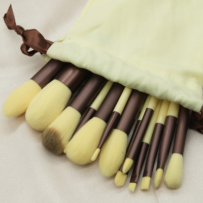 5-13 bucăți/pachet pensule de machiaj moi pufoase set portabil pentru fond de ten cosmetic fard pudră fard perii și instrumente de machiaj