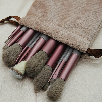 5-13 bucăți/pachet pensule de machiaj moi pufoase set portabil pentru fond de ten cosmetic fard pudră fard perii și instrumente de machiaj