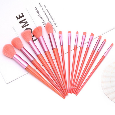 5-13 bucăți/pachet pensule de machiaj moi pufoase set portabil pentru fond de ten cosmetic fard pudră fard perii și instrumente de machiaj