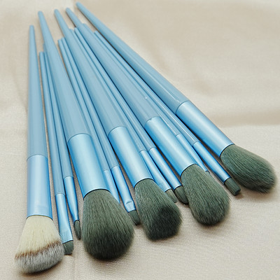 5-13 bucăți/pachet pensule de machiaj moi pufoase set portabil pentru fond de ten cosmetic fard pudră fard perii și instrumente de machiaj