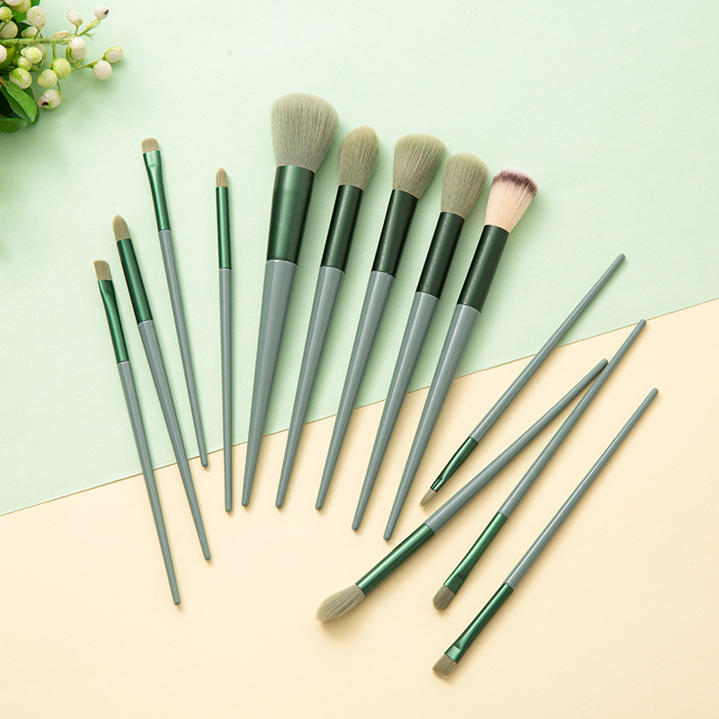 5-13 bucăți/pachet pensule de machiaj moi pufoase set portabil pentru fond de ten cosmetic fard pudră fard perii și instrumente de machiaj