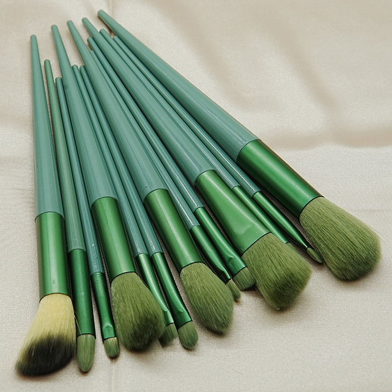 5-13 bucăți/pachet pensule de machiaj moi pufoase set portabil pentru fond de ten cosmetic fard pudră fard perii și instrumente de machiaj