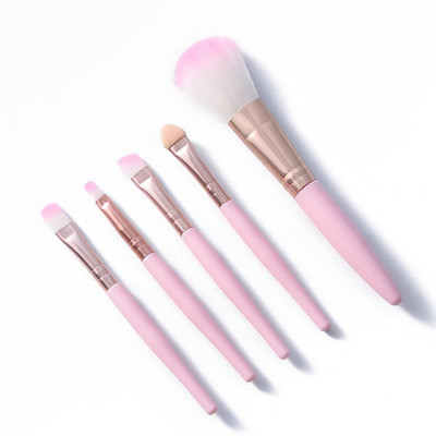 5db/szett Sminkefék Eszközkészlet Kozmetikai púder szemhéjpúder Blending Beauty Make Up Brush Finom puha ecset Maquiagem