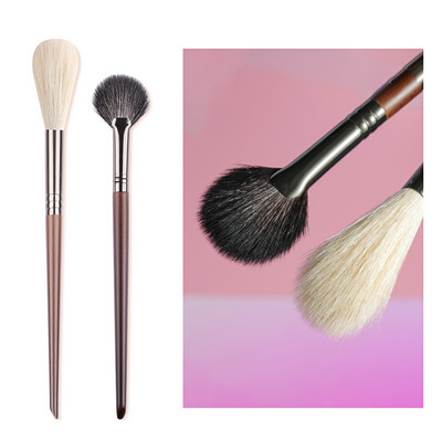 OVW 2 DB kecskeszőr láng alakú kiemelő ecset puha professzionális arclegyező smink ecsetek szett Beauty Cosmetics Tool Maquiagem