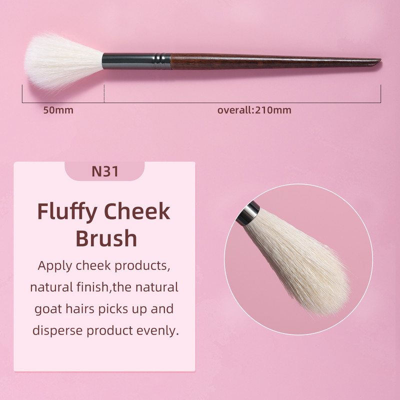 OVW 2 DB kecskeszőr láng alakú kiemelő ecset puha professzionális arclegyező smink ecsetek szett Beauty Cosmetics Tool Maquiagem