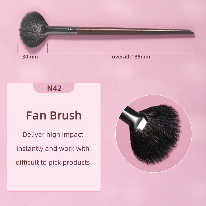 OVW 2 DB kecskeszőr láng alakú kiemelő ecset puha professzionális arclegyező smink ecsetek szett Beauty Cosmetics Tool Maquiagem