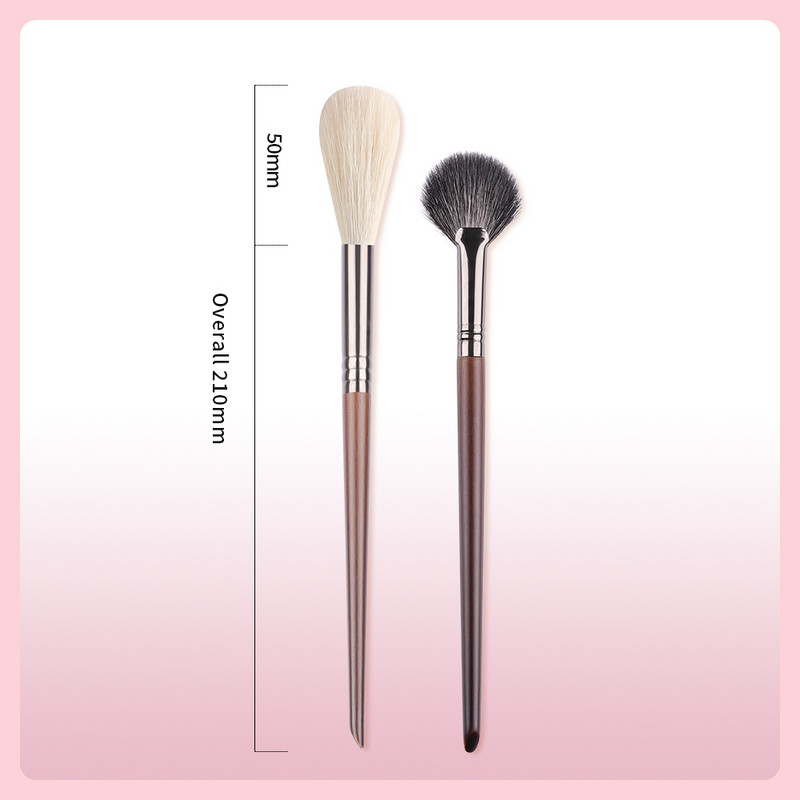 OVW 2 DB kecskeszőr láng alakú kiemelő ecset puha professzionális arclegyező smink ecsetek szett Beauty Cosmetics Tool Maquiagem