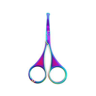 Foarfecă pentru sprâncene colorată din oțel inoxidabil Unelte mici pentru unghii Unelte de machiaj