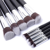 New Arrive 10 db szintetikus Kabuki sminkecset készlet Cosmetics Foundation keverő pirosító smink eszköz