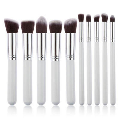 New Arrive 10 db szintetikus Kabuki sminkecset készlet Cosmetics Foundation keverő pirosító smink eszköz
