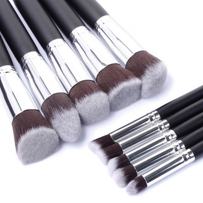 New Arrive 10 db szintetikus Kabuki sminkecset készlet Cosmetics Foundation keverő pirosító smink eszköz